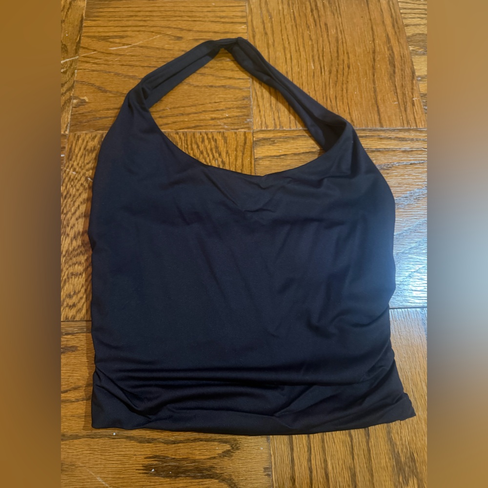 Meshki Black Halter Camisole